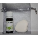 Pack diffuseur Lavande galet blanc